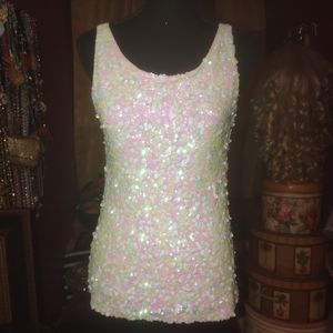 Pretty Guide Sequined Tank Top M